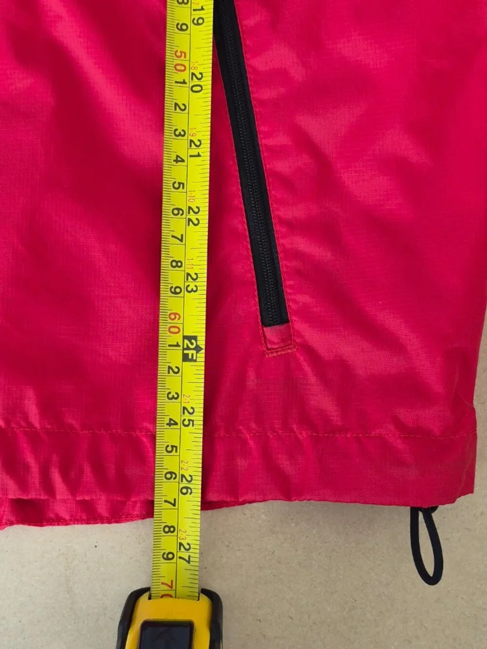 Vintage The North Face Stow Pocket large  Red Anorak Windbreaker Hooded Jacket